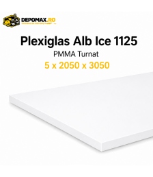 Plexiglas Alb Ice 1125 PMMA turnat 5 x 2050 x 3050 mm